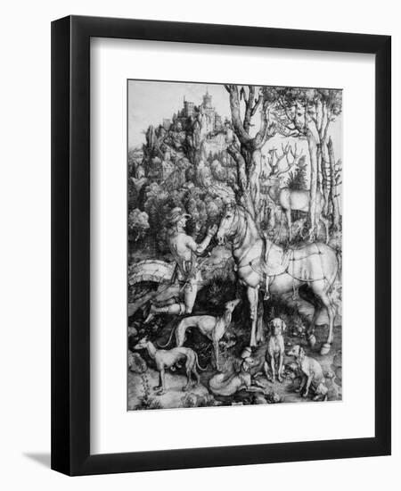 St. Eustace-Albrecht Dürer-Framed Art Print