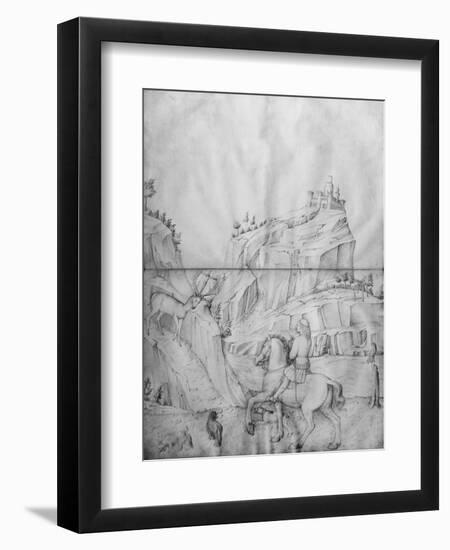 St. Eustachius, from the Jacopo Bellini's Album of Drawings-Jacopo Bellini-Framed Photographic Print