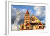 St Faith's Anglican Church at Ohinemutu on Lake Rotorua, North Island, New Zealand-Doug Pearson-Framed Photographic Print