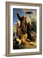 St. Fidelis of Sigmaringen & St. Joseph of Leonessa-Giambattista Tiepolo-Framed Art Print