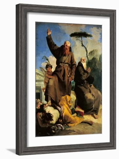 St. Fidelis of Sigmaringen & St. Joseph of Leonessa-Giambattista Tiepolo-Framed Art Print