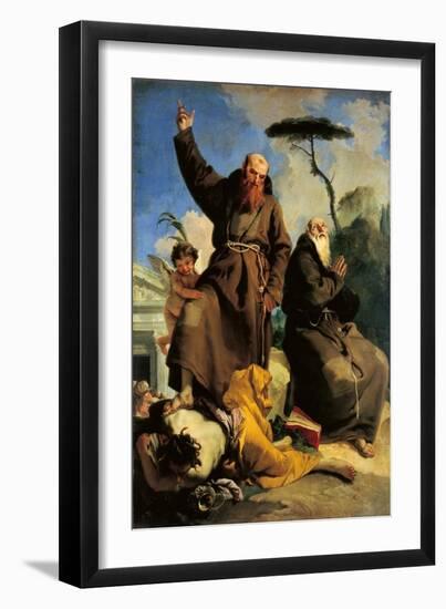 St. Fidelis of Sigmaringen & St. Joseph of Leonessa-Giambattista Tiepolo-Framed Art Print