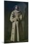 St. Francis 1645-64-Francisco de Zurbarán-Mounted Giclee Print