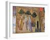 St Francis Accompanied by Two Angels, Fresco from the Porziuncola, 1393-Ilario da Viterbo-Framed Giclee Print