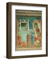 St. Francis before the Sultan-Giotto di Bondone-Framed Art Print