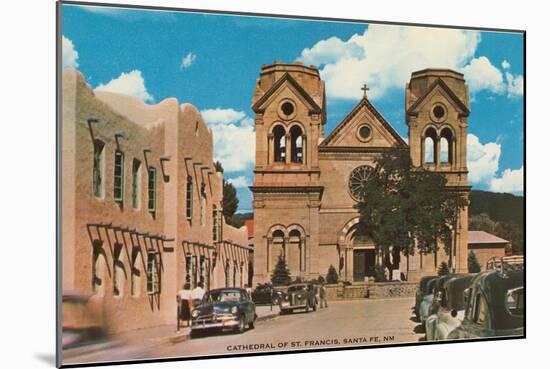 St. Francis Cathedral, Santa Fe, New Mexico-null-Mounted Art Print