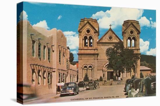 St. Francis Cathedral, Santa Fe, New Mexico-null-Stretched Canvas