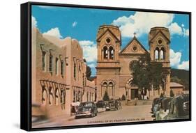 St. Francis Cathedral, Santa Fe, New Mexico-null-Framed Stretched Canvas