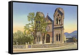 St. Francis Cathedral, Santa Fe, New Mexico-null-Framed Stretched Canvas