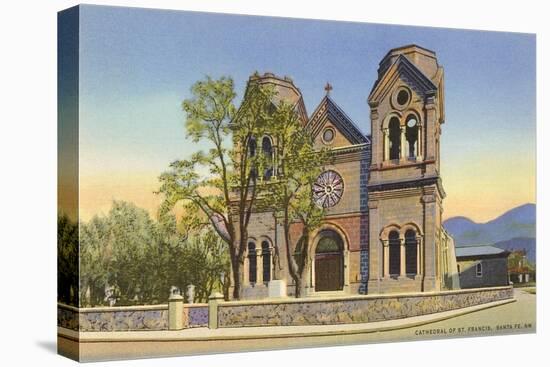 St. Francis Cathedral, Santa Fe, New Mexico-null-Stretched Canvas