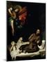 St. Francis Comforted by an Angel Musician-Francisco Ribalta-Mounted Giclee Print