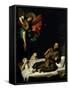 St. Francis Comforted by an Angel Musician-Francisco Ribalta-Framed Stretched Canvas