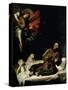 St. Francis Comforted by an Angel Musician-Francisco Ribalta-Stretched Canvas