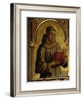 St. Francis, Detail from the Santa Lucia Triptych-Carlo Crivelli-Framed Giclee Print