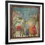 St. Francis Gives His Coat to a Stranger, 1296-97-Giotto di Bondone-Framed Giclee Print