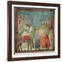 St. Francis Gives His Coat to a Stranger, 1296-97-Giotto di Bondone-Framed Giclee Print