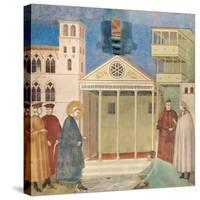 St. Francis Honoured by a Simple Man, 1297-99-Giotto di Bondone-Stretched Canvas