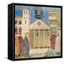 St. Francis Honoured by a Simple Man, 1297-99-Giotto di Bondone-Framed Stretched Canvas