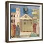 St. Francis Honoured by a Simple Man, 1297-99-Giotto di Bondone-Framed Giclee Print
