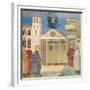 St. Francis Honoured by a Simple Man, 1297-99-Giotto di Bondone-Framed Giclee Print