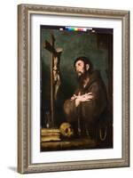 St. Francis in Ecstasy, C.1610-20-Bernardo Strozzi-Framed Giclee Print