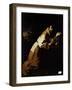 St. Francis in Meditation, 1639-Francisco de Zurbarán-Framed Giclee Print