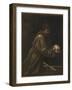 St Francis in Meditation-Caravaggio-Framed Giclee Print