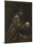 St Francis in Meditation-Caravaggio-Mounted Giclee Print