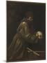 St Francis in Meditation-Caravaggio-Mounted Giclee Print