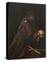 St Francis in Meditation-Caravaggio-Stretched Canvas