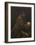 St Francis in Meditation-Caravaggio-Framed Giclee Print