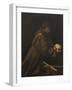 St Francis in Meditation-Caravaggio-Framed Giclee Print