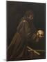 St Francis in Meditation-Caravaggio-Mounted Giclee Print