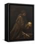 St. Francis in Meditation-Caravaggio-Framed Stretched Canvas