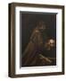 St. Francis in Meditation-Caravaggio-Framed Art Print