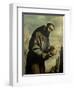 St. Francis in Meditation-Francisco de Zurbarán-Framed Giclee Print