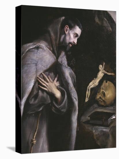 St. Francis Meditating, C.1586-92-El Greco-Stretched Canvas