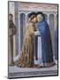 St Francis Meeting of St.Francis and St. Dominic-Benozzo Gozzoli-Mounted Art Print