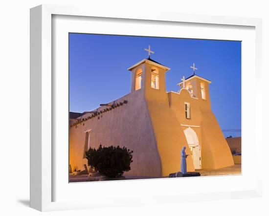 St. Francis of Asis Church in Ranchos De Taos, Taos, New Mexico, United States of America, North Am-Richard Cummins-Framed Photographic Print