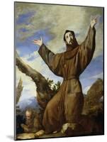 St. Francis of Assisi (circa 1182-1220) 1642-Jusepe de Ribera-Mounted Giclee Print