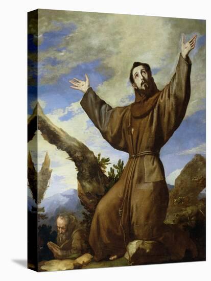 St. Francis of Assisi (circa 1182-1220) 1642-Jusepe de Ribera-Stretched Canvas