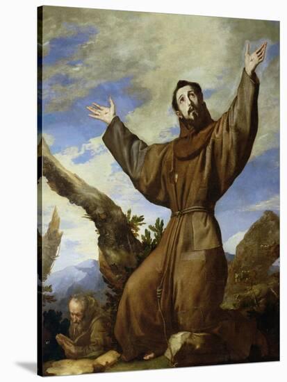 St. Francis of Assisi (circa 1182-1220) 1642-Jusepe de Ribera-Stretched Canvas