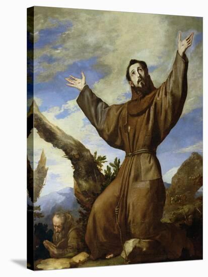 St. Francis of Assisi (circa 1182-1220) 1642-Jusepe de Ribera-Stretched Canvas