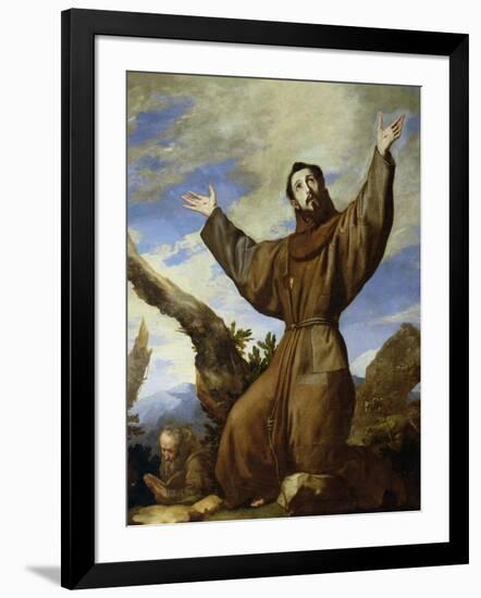 St. Francis of Assisi (circa 1182-1220) 1642-Jusepe de Ribera-Framed Giclee Print