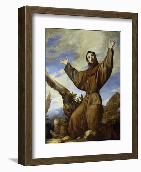 St. Francis of Assisi (circa 1182-1220) 1642-Jusepe de Ribera-Framed Giclee Print