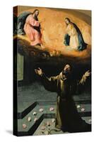 St. Francis of Assisi, or the Miracle of the Roses, 1630-Francisco de Zurbarán-Stretched Canvas