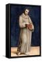 St. Francis of Assisi, Panel from the Predella of the Colonna Altarpiece, C.1502-Raphael-Framed Stretched Canvas