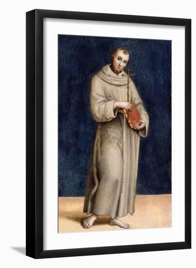 St. Francis of Assisi, Panel from the Predella of the Colonna Altarpiece, C.1502-Raphael-Framed Giclee Print