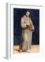 St. Francis of Assisi, Panel from the Predella of the Colonna Altarpiece, C.1502-Raphael-Framed Giclee Print