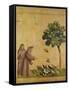 St. Francis of Assisi Preaching to the Birds-Giotto di Bondone-Framed Stretched Canvas